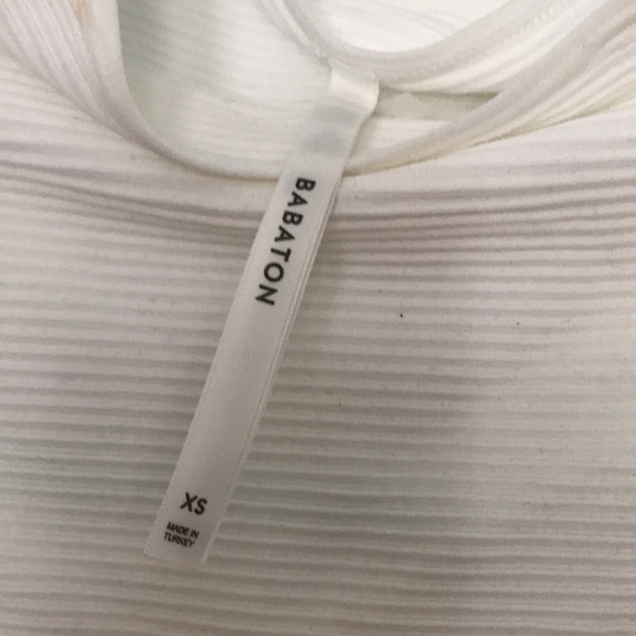 Babaton sleeveless white turtle neck shirt - Picture 3 of 6